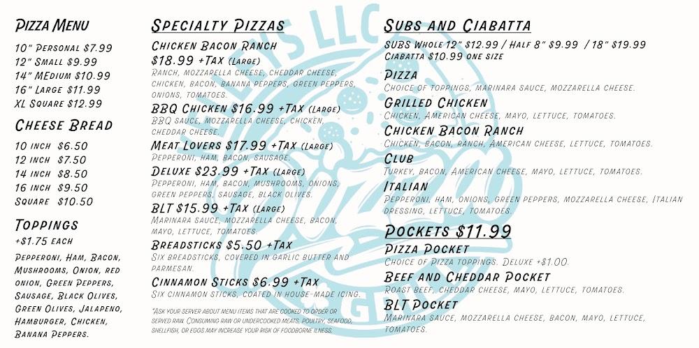 Kelley's Pizza & Grill Menu image 3